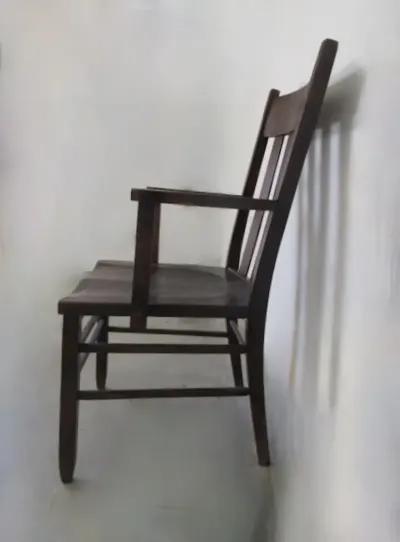 Early 1900s Arts & Crafts Chair - The Emporium Ltd. - Brown