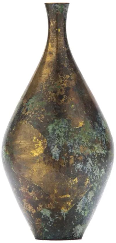 Midcentury Japanese Bronze Bud Vase - Fleur de Lex Antiques - Brown