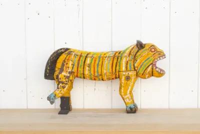 Bengal Tiger Wooden Carousel - de-cor