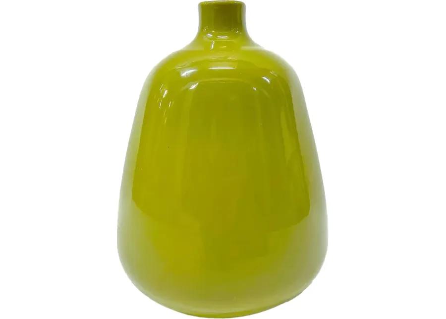 Mid-Century Modern Style Ceramic Vase - Vermilion Designs - Green