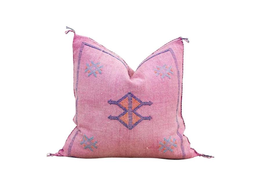 Thulian Moroccan Silk Rug Pillow - de-cor