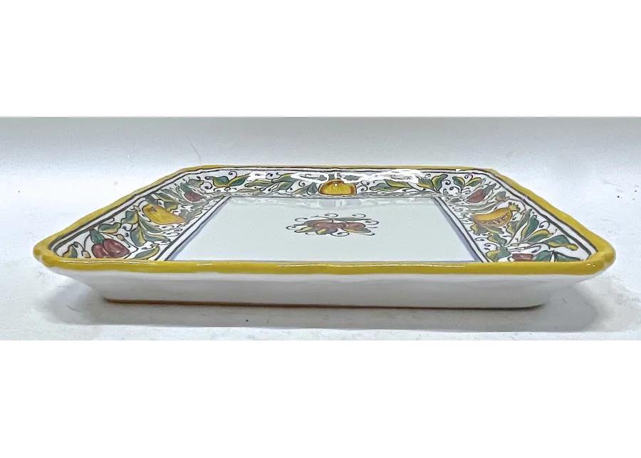 Vintage Deruta Ceramic Fruit Wall Plaque - Vermilion Designs - Yellow