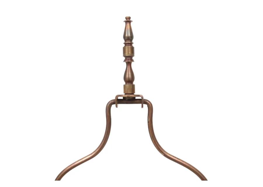 Indian Copper & Teal Table Lamp - Interesting Things