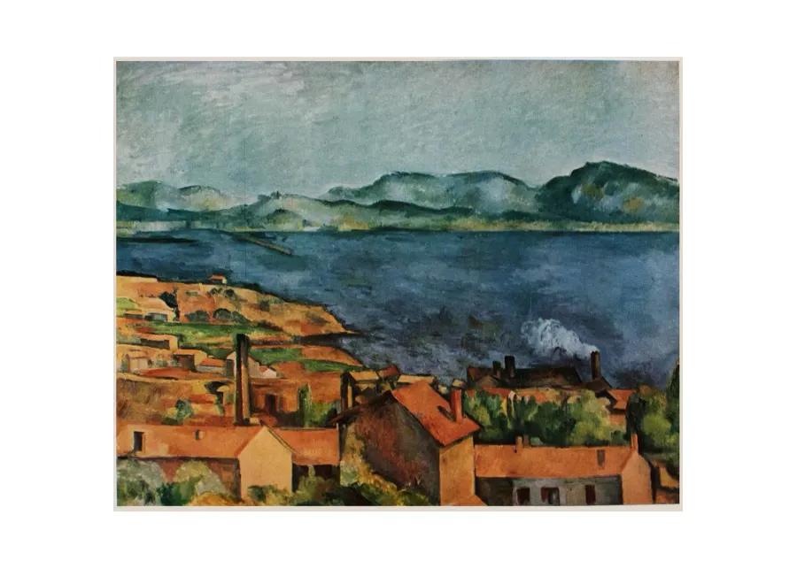 Paul Cezanne - The Bay From L'Estaque - Blue