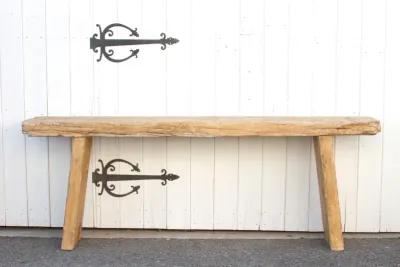 Rustic Long Old Beam Console Table - de-cor - Brown