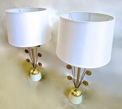 Mid-Century Laurel Lamps - PR. - Vermilion Designs