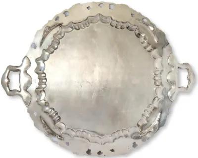 Oversized Silverplate Tray w/Grapevines - Rose Victoria