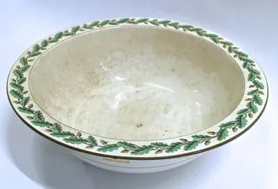 Wedgwood Oak Leaf & Acorn Fruit Bowl - Vermilion Designs - Green