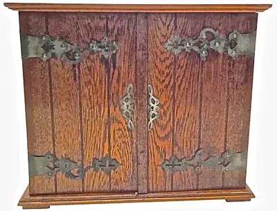 Antique Wall Cabinet - Vermilion Designs - Handcrafted - Brown