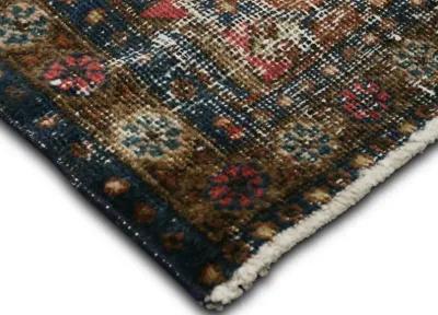 1920s Persian Heriz Runner - 2' x 9' - Nalbandian - Blue