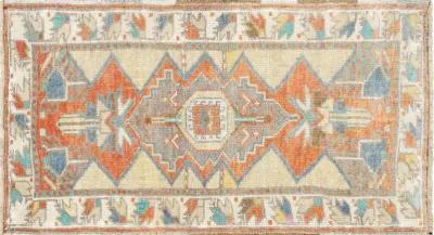 Turkish Oushak Yastic - 1'8" x 3' - Nalbandian - Beige