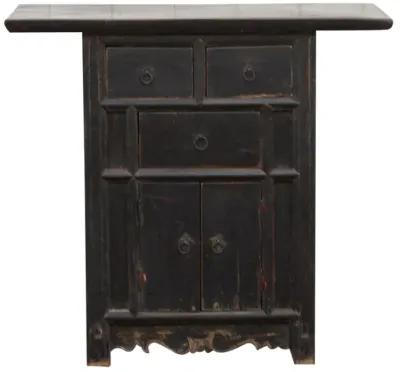 Antique Chinese Qing Style Money Dresser - de-cor - Black