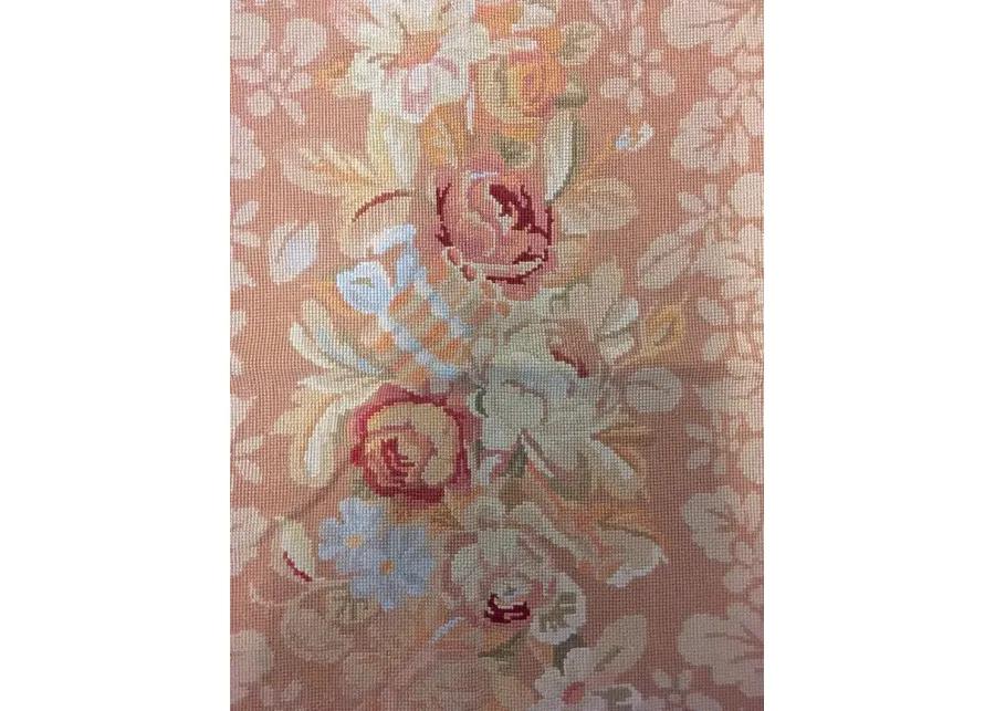 47"x 68" Floral Aubusson/Needlepoint Rug - Vermilion Designs - Beige - Beige