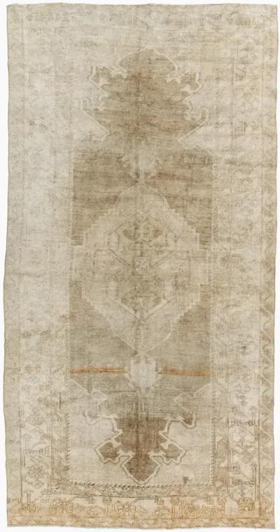 Turkish Kars Rug 6'7 X 12'5 - Beige - Beige