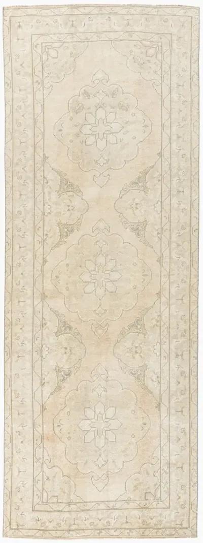 Turkish Oushak Runner 4'4 X 11'8 - Beige