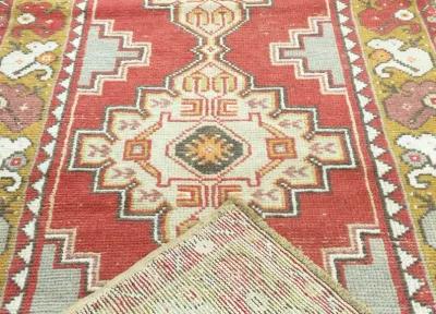 1960s Turkish Oushak Runner - 2'11"x9'7" - Nalbandian - Red