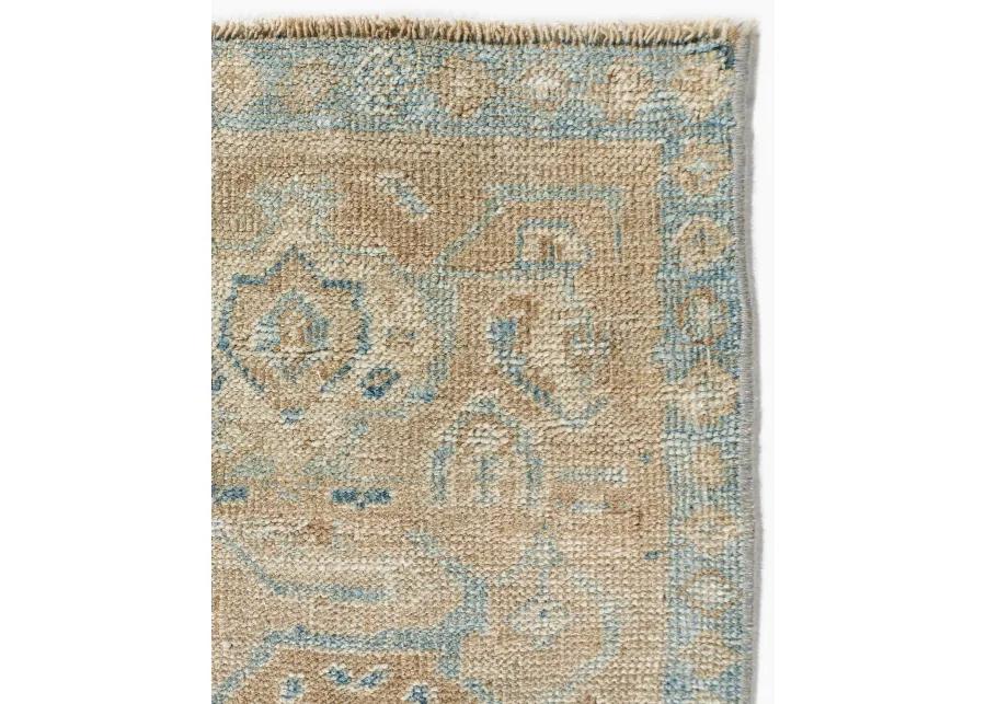 Persian Bidjar Area Rug 4' X 7'6 - Blue - Blue