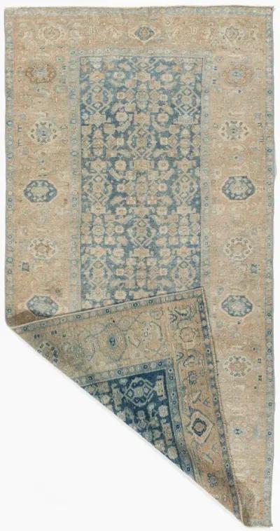 Persian Bidjar Area Rug 4' X 7'6 - Blue - Blue