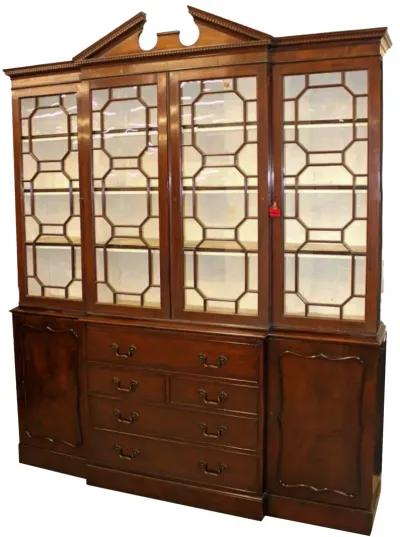 Chippendale Style Mahogany Breakfront - Von Meyer Ltd. - Brown