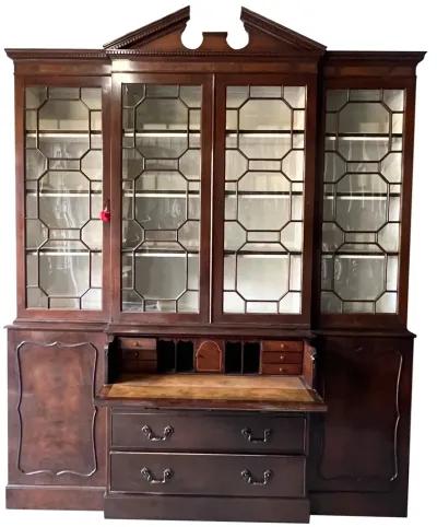 Chippendale Style Mahogany Breakfront - Von Meyer Ltd. - Brown