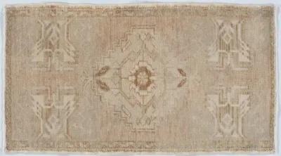 Turkish Yastik Rug 1'6 X 2'10 - Beige - Beige