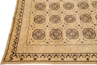 Antique Persian Khotan Rug - Apadana - Gold - Gold