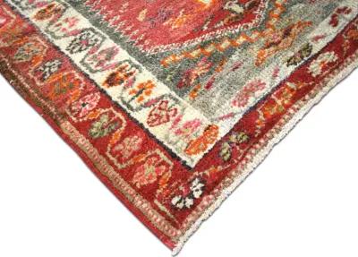 1960s Turkish Oushak Runner - 3'x11'1" - Nalbandian - Red