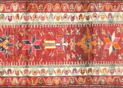 1960s Turkish Oushak Runner - 3'x11'1" - Nalbandian - Red