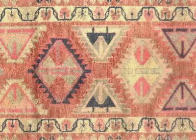 1960s Turkish Oushak Runner - 2'7"x13' - Nalbandian - Orange