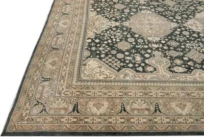 Antique Persian Tabriz Rug - Apadana - Gray - Gray