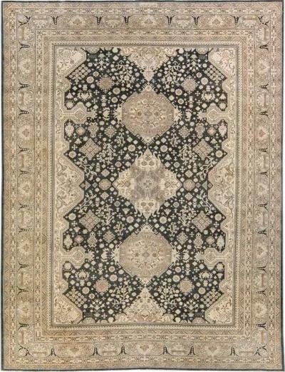 Antique Persian Tabriz Rug - Apadana - Gray - Gray