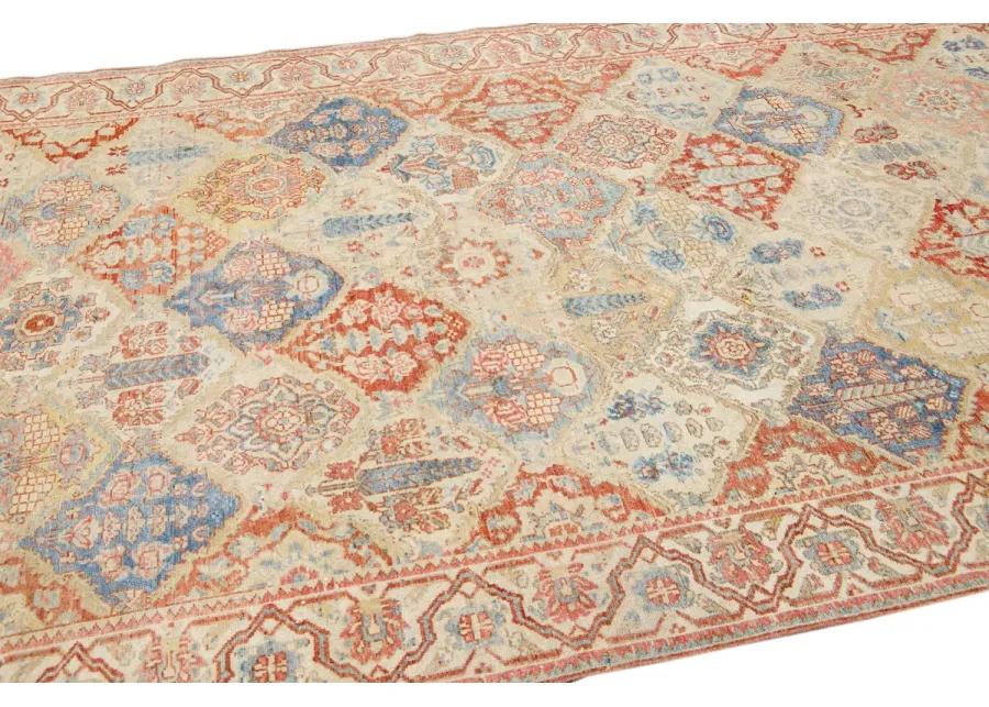 Antique Persian Sultanabad Rug - Apadana - Beige - Beige