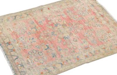 Antique Persian Kashan Rug - Apadana - Pink - Pink