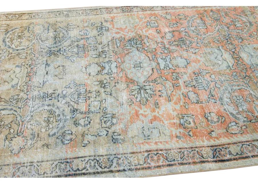 Antique Persian Mahal Rug - Apadana - Beige - Beige