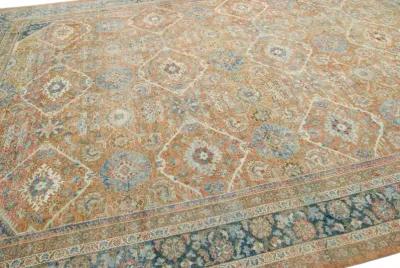 Antique Persian Mahal Rug - Apadana - Red - Red