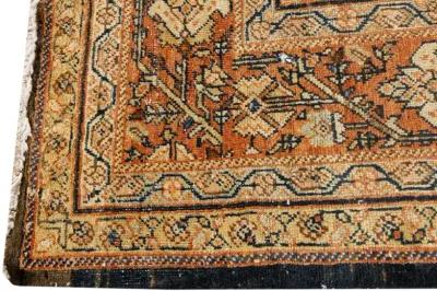 Antique Persian Mahal Rug - Apadana - Beige - Beige