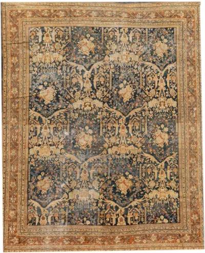 Antique Persian Mahal Rug - Apadana - Beige - Beige