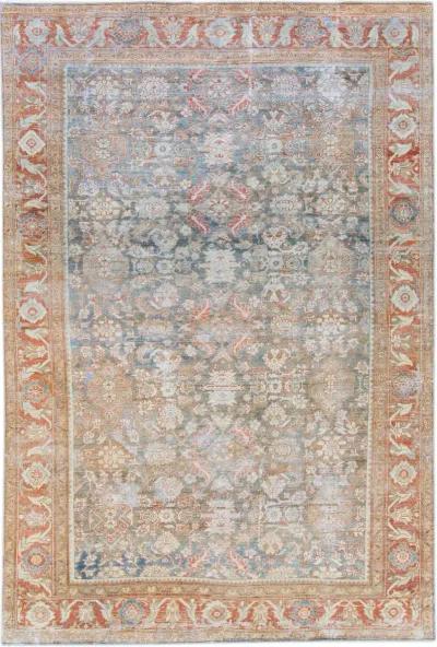 Antique Persian Mahal Rug - Apadana - Gray - Gray