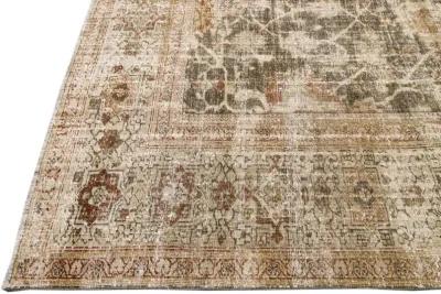 Antique Sultanabad Rug 10'8" x 14'2" - Apadana - Brown - Brown