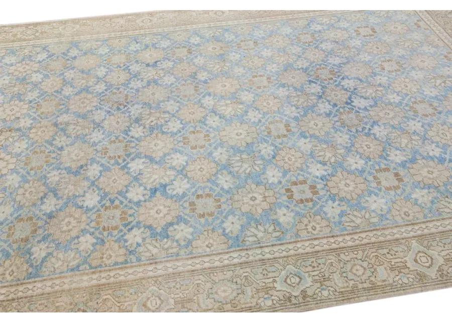 Antique Persian Tabriz Rug - Apadana - Blue - Blue