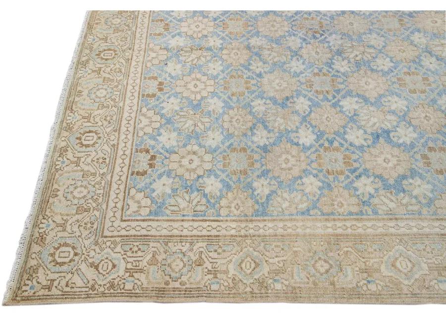 Antique Persian Tabriz Rug - Apadana - Blue - Blue