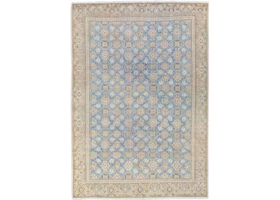 Antique Persian Tabriz Rug - Apadana - Blue - Blue