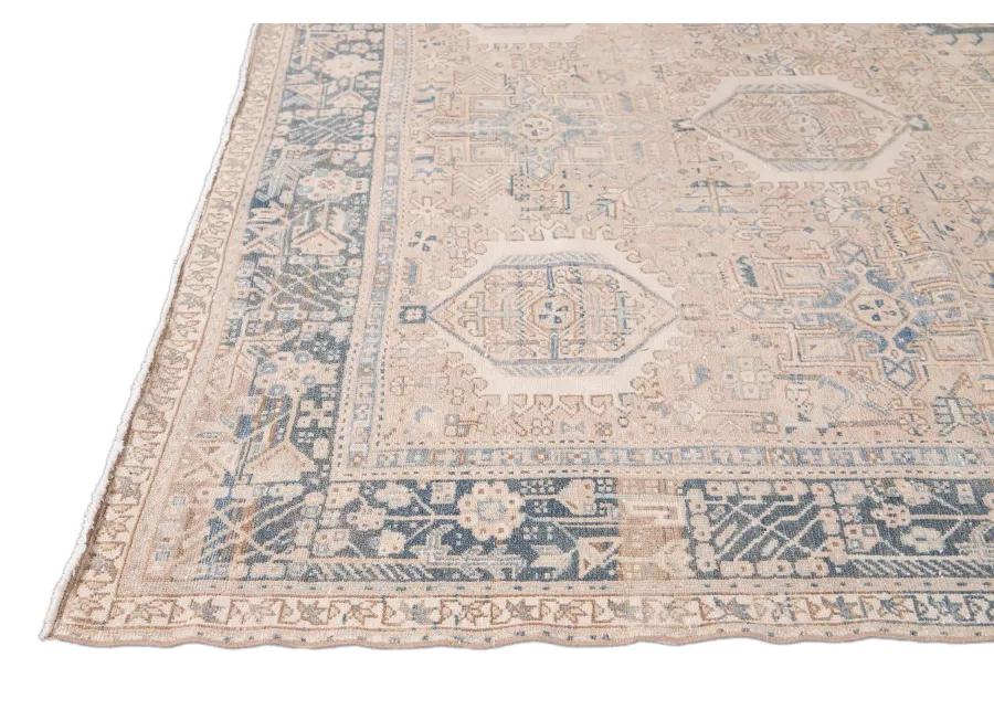 Antique Persian Heriz Rug - Apadana - Blue - Blue