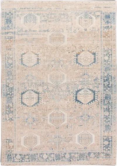 Antique Persian Heriz Rug - Apadana - Blue - Blue