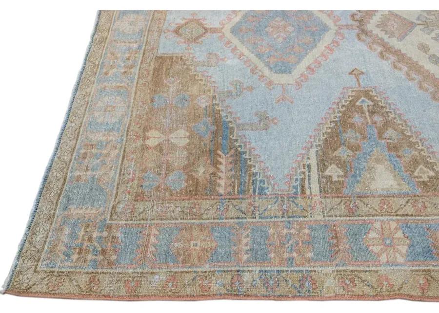 Vintage Persian Malayer Rug - Apadana - Blue - Blue