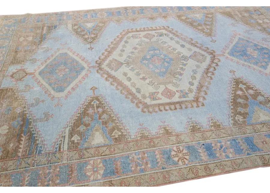 Vintage Persian Malayer Rug - Apadana - Blue - Blue