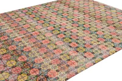 Vintage Turkish Deco Rug - 6' 9" x 9' 4" - Apadana - Pink - Pink