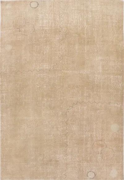 Antique Turkish Minimalism Rug - Apadana - Beige - Beige