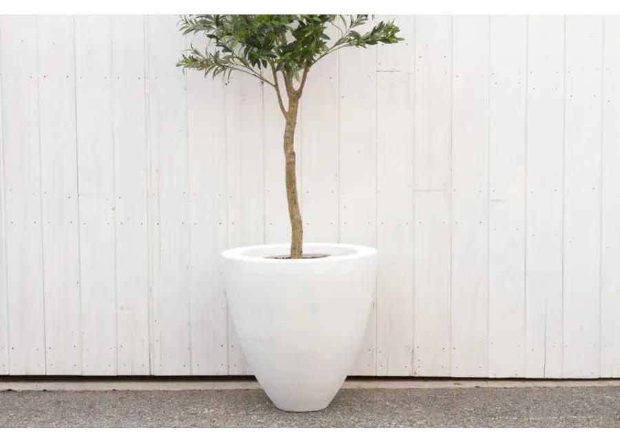 White Cloud Stone Outdoor Planter - de-cor - Handcrafted - 25" l x 25" w x 26" h