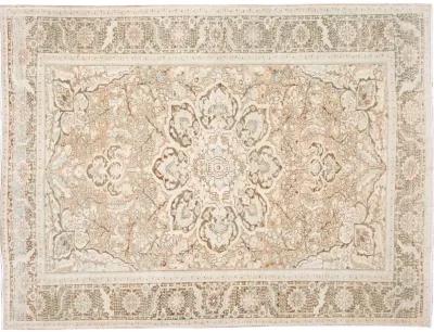 Antique Persian Heriz Rug - Apadana - Beige - Beige